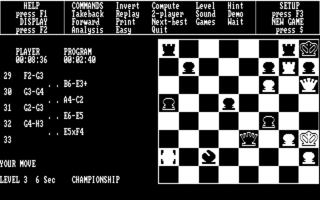 Psion Chess Screenshot