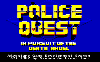 Police Quest: In Pursuit of the Death Angel Screenshot