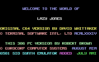 Lazy Jones Screenshot