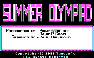 Summer Olympiad Screenshot