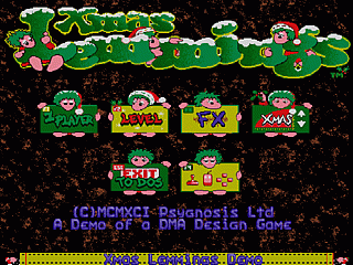 Xmas Lemmings Screenshot