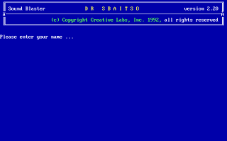 Dr. Sbaitso Screenshot