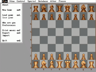 Complete Chess System, The Screenshot