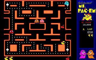 CHAMP Ms. Pac-em Screenshot