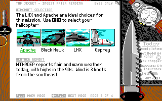 LHX: Attack Chopper Screenshot