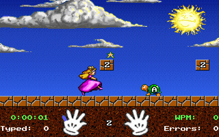 Mario Teaches Typing Screenshot
