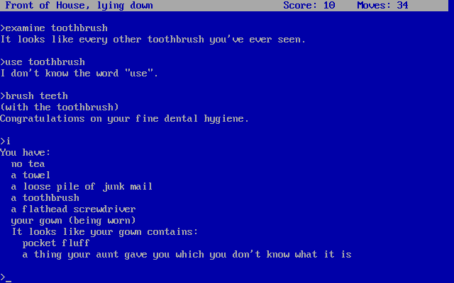 Hitchhiker’s Guide to the Galaxy, The Screenshot
