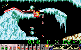 Xmas Lemmings Screenshot