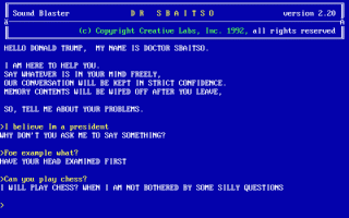 Dr. Sbaitso Screenshot