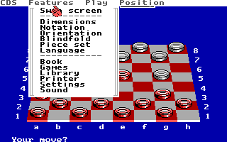 Colossus X Draughts Screenshot