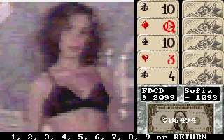 Cover Girl Strip Poker Screenshot