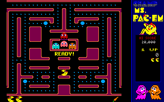 CHAMP Ms. Pac-em Screenshot