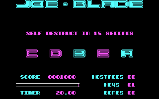 Joe Blade Screenshot
