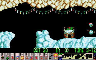 Xmas Lemmings Screenshot