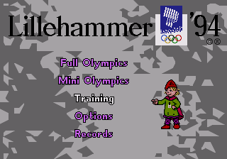 Winter Olympics: Lillehammer ’94 Screenshot