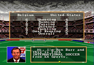 FIFA International Soccer Screenshot