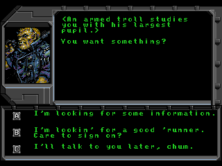 Shadowrun Screenshot