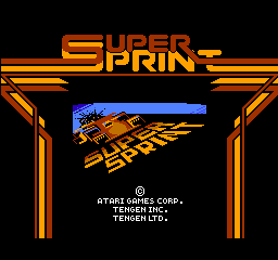 Super Sprint Screenshot