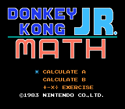 Donkey Kong Jr. Math Screenshot