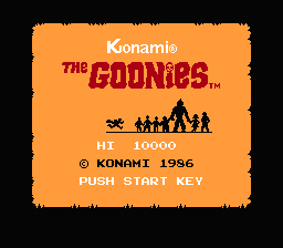 Goonies, The Screenshot