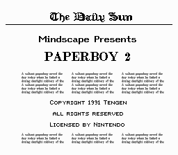 Paperboy 2 Screenshot