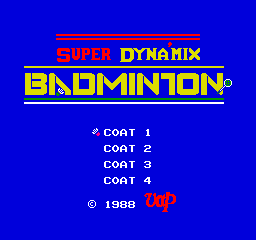 Super Dyna’mix Badminton Screenshot