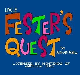 Fester’s Quest Screenshot