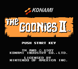 Goonies II, The Screenshot
