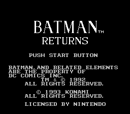 Batman Returns Screenshot