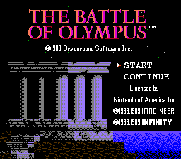 Battle of Olympus, The Screenshot
