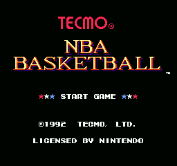Tecmo NBA Basketball Screenshot