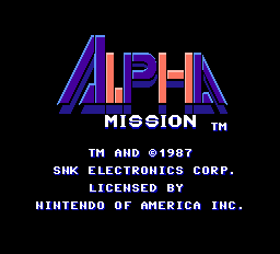 Alpha Mission Screenshot