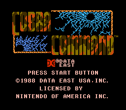 Cobra Command Screenshot