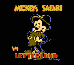 Mickey’s Safari In Letterland Screenshot
