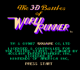 3-D WorldRunner Screenshot