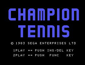 Champion Tennis Screenshot