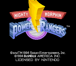 Mighty Morphin Power Rangers Screenshot