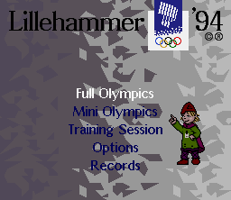 Winter Olympics: Lillehammer ’94 Screenshot
