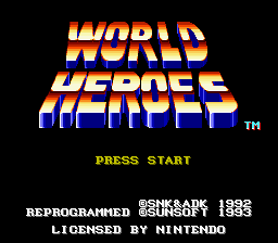 World Heroes Screenshot