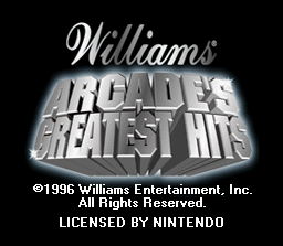 Williams Arcade Classics Screenshot