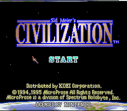 Sid Meier’s Civilization Screenshot