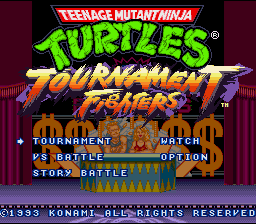 Teenage Mutant Ninja Turtles: Tournament Fighters Screenshot