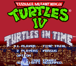 Teenage Mutant Ninja Turtles IV: Turtles in Time Screenshot