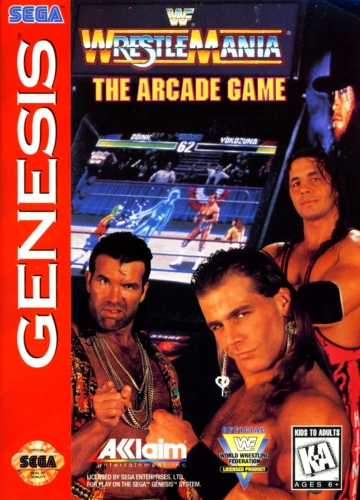 WWF WrestleMania: The Arcade Game cover art