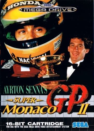 Ayrton Senna’s Super Monaco GP II cover art