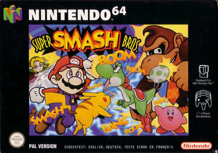 Super Smash Bros. cover art