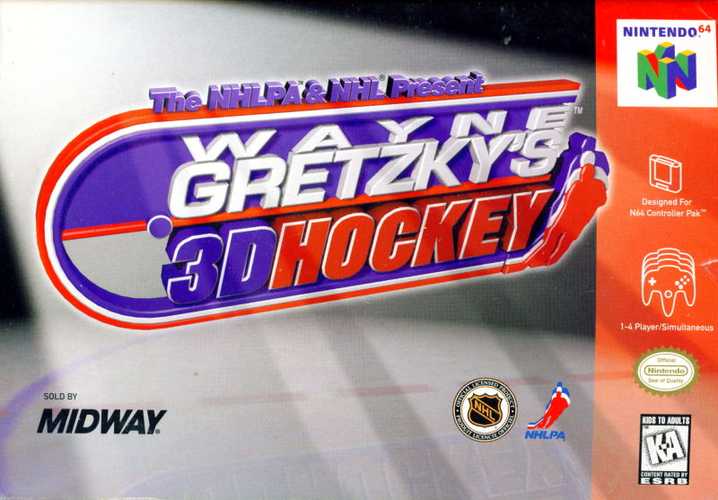 Wayne Gretzky’s 3D Hockey cover art