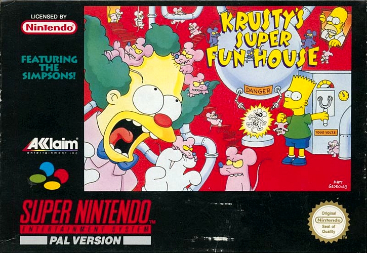 Krusty’s Fun House cover art
