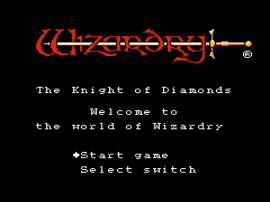 Wizardry III – Diamond no Kishi (Japan)