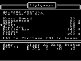 Wizardry II – Llylgamyn no Densetsu (Japan) cover art